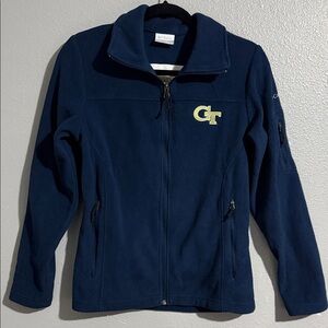Columbia Navy Full-Zip Women’s Fleece Jacket Georgia tech